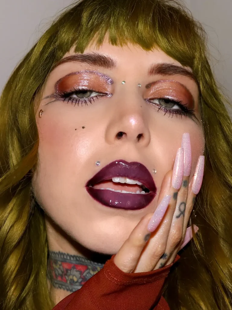 Lustrous Copper and Eggplant