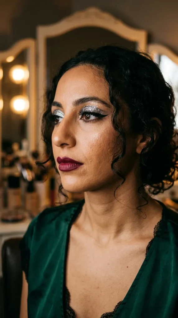 Full Glam Makeup For New Year's