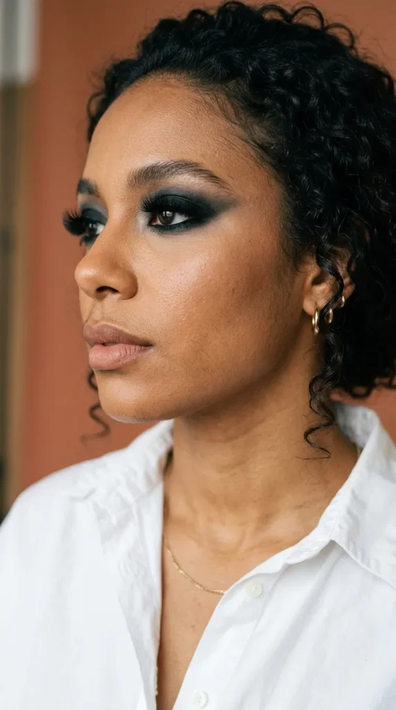 Black Smokey Eyes Full Glam Style