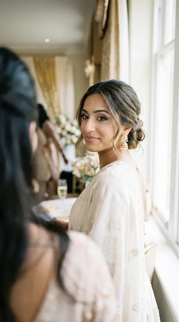 Chic almond eyes with muted neutrals