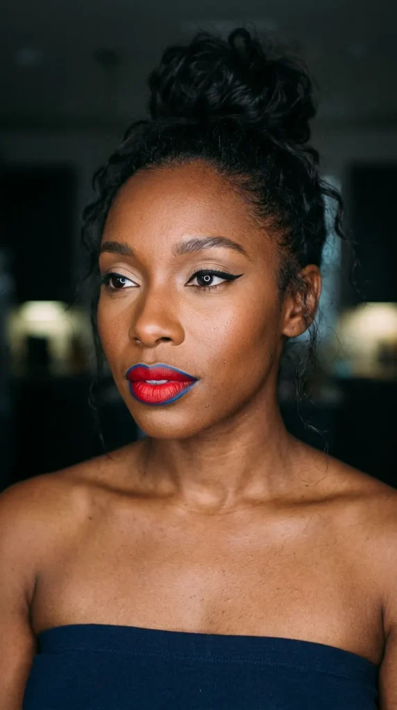 Classic Hollywood Red Lip Full Glam