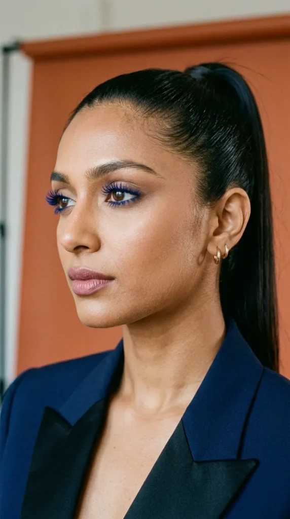 Colored Mascara Full Glam Makeup Trend