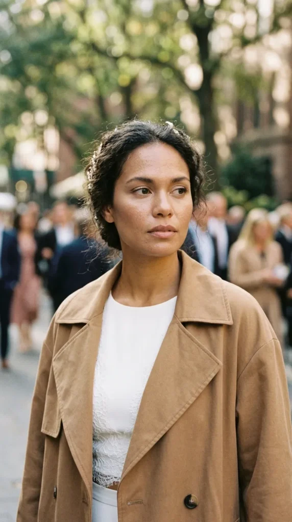 Elegant neutral glam with subtle contouring