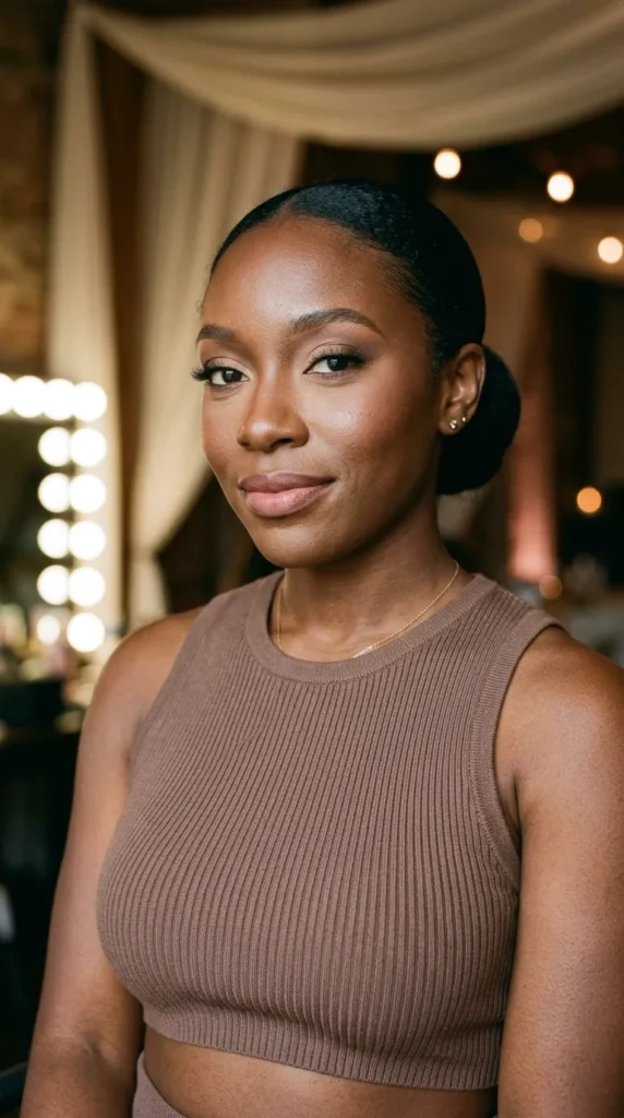 Elegant matte eyes with flutter lashes