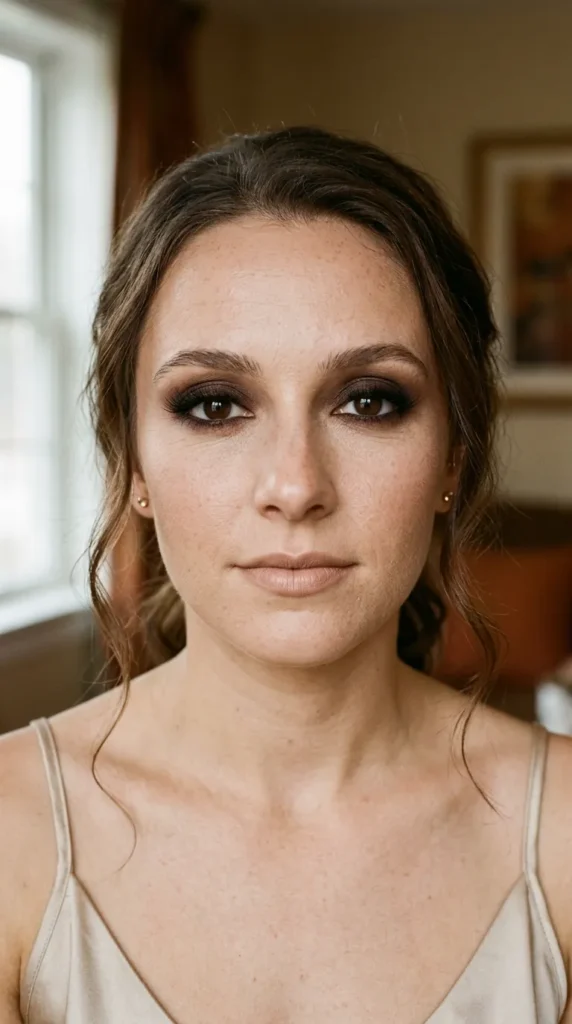 Espresso Brown Smokey Eyes with Wispy Lashes