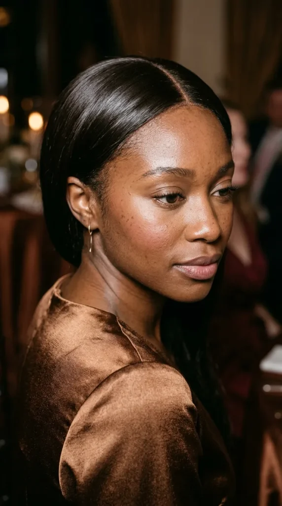 Fresh glowing skin and natural lashes