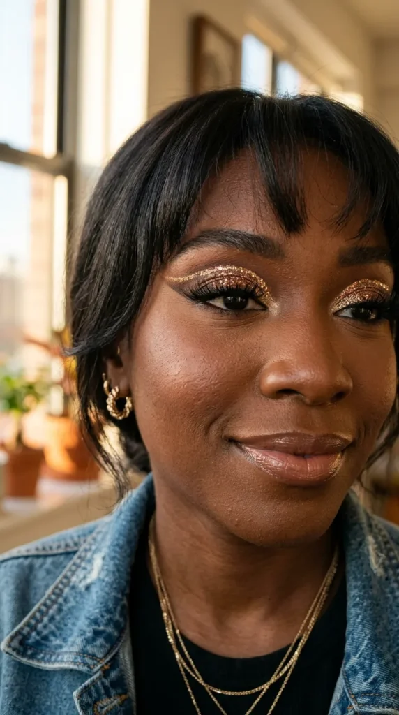 Glitter Cut Crease Party Glam Look