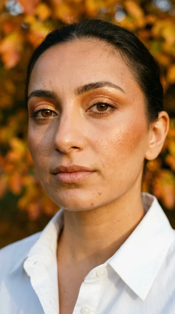 Golden Hour Makeup Inspired by Autumn Leaves