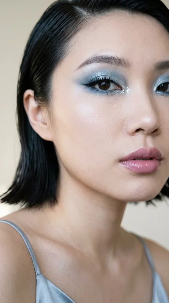 Icy Winter Queen Glam Makeup Look
