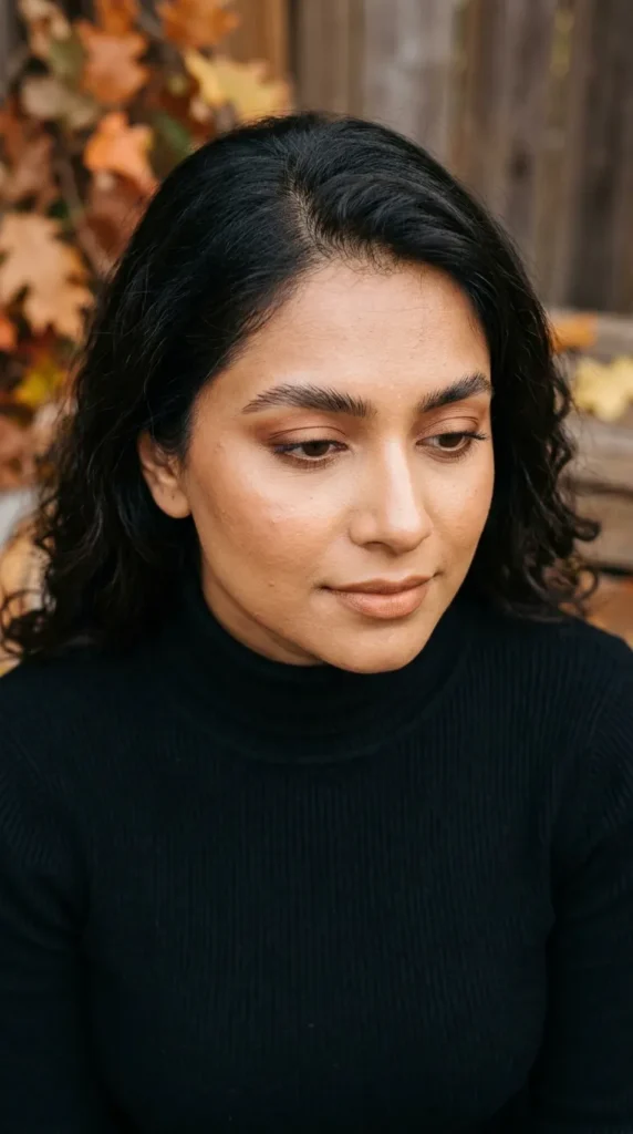 Latte Makeup Look with Feathered Brows