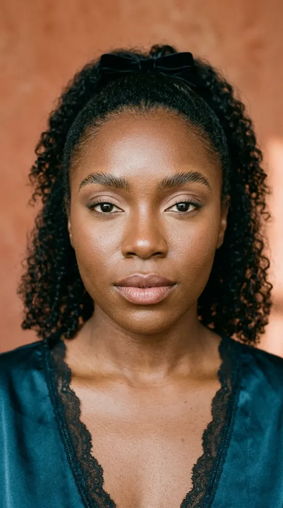 Neutral soft glam featuring fluffy natural brows