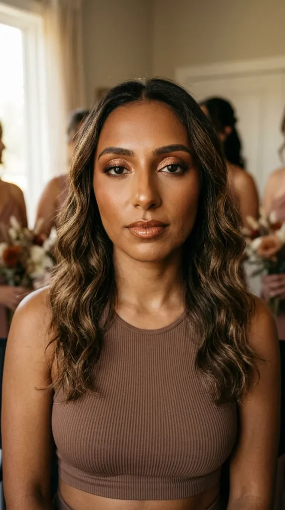 Rich bronze glam for deep complexions