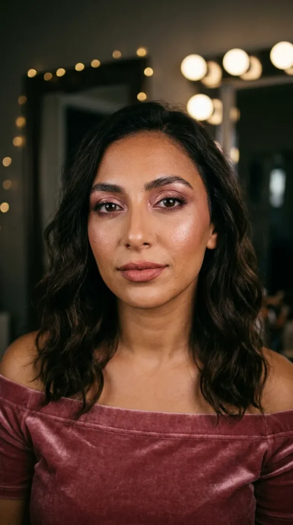 Rose Gold Full Glam Makeup Look