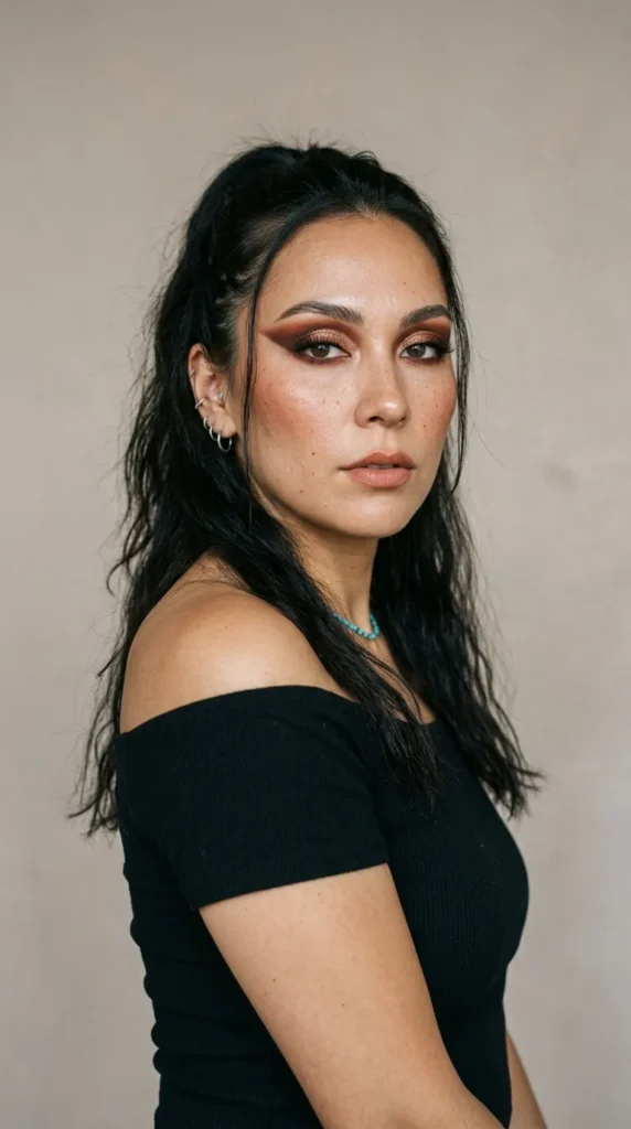 Rust Brown Cut Crease
