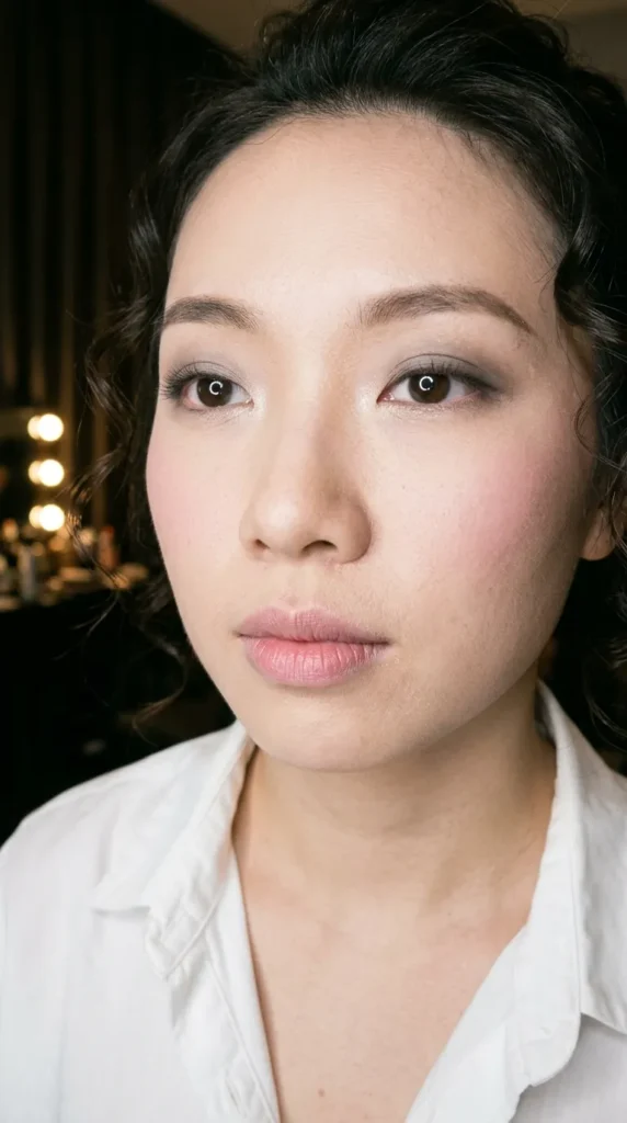 Soft glam makeup for fair skin