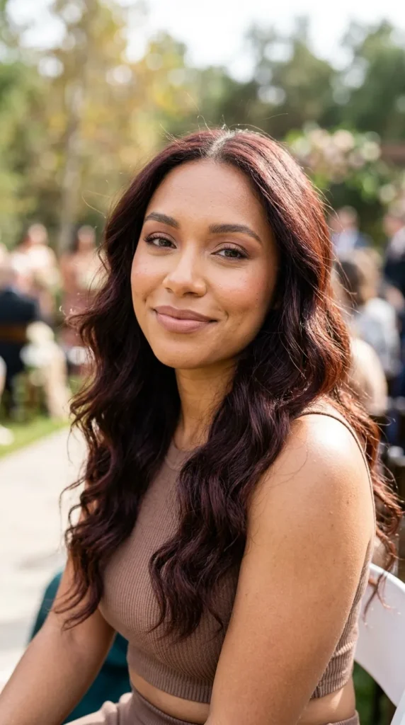 Soft glam makeup for outdoor ceremonies