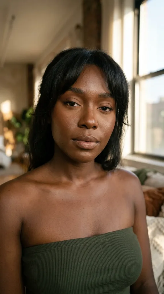 Soft glam using caramel toned neutral shadows