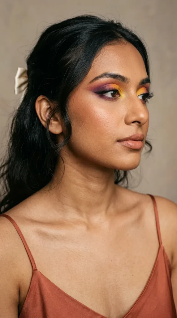 Sunset Eyes Full Glam Makeup Look