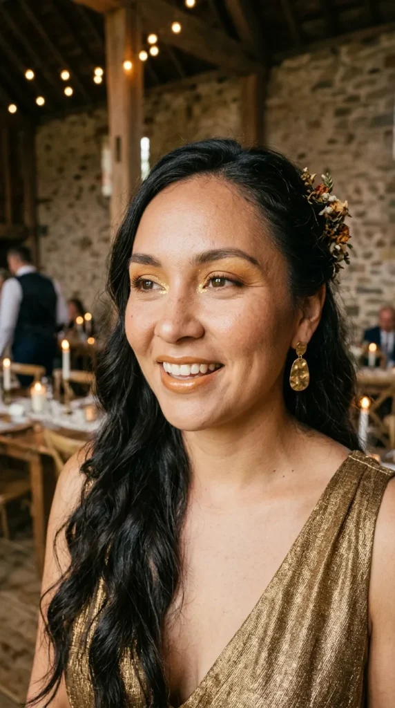 Warm Honey Makeup for Rustic Barn Weddings